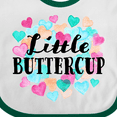 thumbnail image 4 of Inktastic Little Buttercup Hearts Boys or Girls Baby Bib, 4 of 4