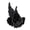 Black, variant on 3D Angel Hair Clip with Detailing, Strong Spring Closure, and Lightweight Plastic for Daily Wear, and Theme Party