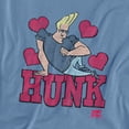 thumbnail image 2 of Johnny Bravo Hunk Women's T Shirt, Carolina Blue, Medium, 2 of 6