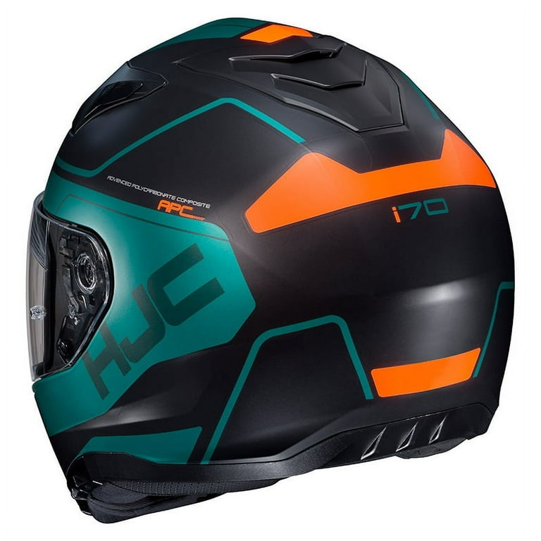 HJC i70 Karon Motorcycle Helmet Blue/Orange XS