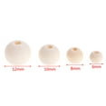 thumbnail image 2 of lixuesong 50 Pieces Wooden Beads Natural Wood Bead to Paint for Bird Educational Toy Pendant Jewelry Making Decoration, 2 of 2