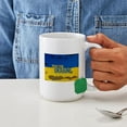 thumbnail image 4 of CafePress - Pray For Ukraine Sweatshirt, Stand With Ukrai Mugs - 15 oz Ceramic Large White Novelty Mug, 4 of 6