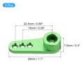 thumbnail image 2 of Aluminum Alloy 25T Steering Servo Single Arm Horn Green for RC Car/Boat/Airplane Boat Accessories 3 Pcs, 2 of 6