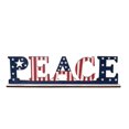 thumbnail image 1 of 1Pc Wooden Peace Sign Independence Day Desktop Ornament Peace Wood Sign, 1 of 8
