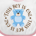 thumbnail image 4 of Inktastic 1st Birthday Boys Teddy Bear Boys Baby Bib, 4 of 4