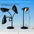 thumbnail image 7 of LED Desk Lamp, Adjustable Goose Neck Table Lamps for Home Office Study Room Desks Bedroom Bedside Table Lamp with LED Bulb, Eye-Caring Reading Lamps, Black, 7 of 7