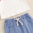 thumbnail image 6 of Okbabeha Kids Boys 4th of july Shorts Set,Short Sleeve Stars Stripes Print Shirt+Elastic Waist Shorts fourth of July Outfit, 6 of 7