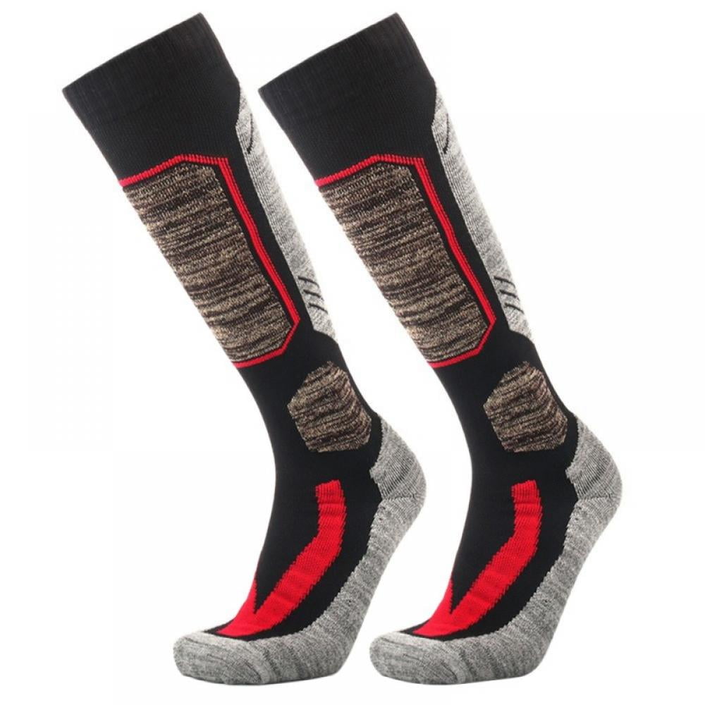 Men and Women Winter Ski Socks, Calf Compression Snowboard Socks, Warm