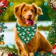 thumbnail image 6 of ZDWQFA 4Pcs Christmas Dog Bandanas, Snowman Santa Xmas Dog Scarf, Red Green Dog Christmas Bandana for Small Dogs Pets, 6 of 7