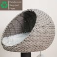 thumbnail image 4 of PetPals 50"H 4-Lvl Cat Tree with 3 Handwoven Basket Perches, Paper Rope Scratching Posts. Grey, 4 of 9