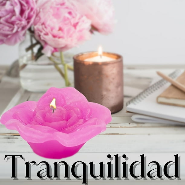 Vela de rosa con aroma 2 piezas