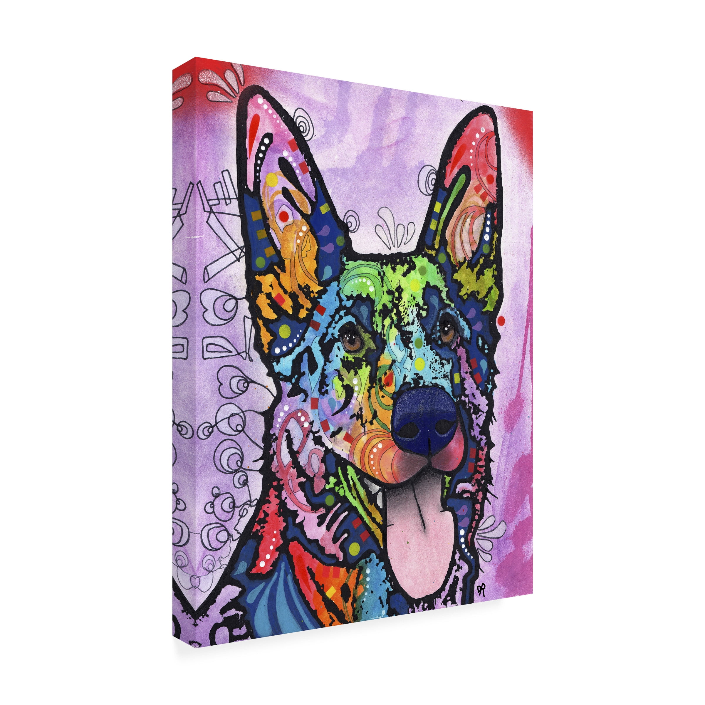 Dean Russo 'Shepherd Love' Outdoor Canvas 24x18