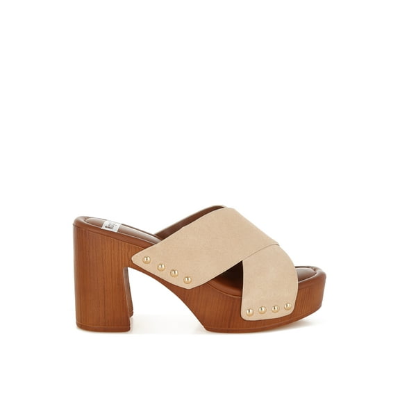 Mearsk Genuine Suede Leather Clogs