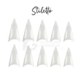 thumbnail image 2 of Caja Con 100 Tip Uña Postiza Manicure Belleza Stiletto Transparente Belié Stiletto, 2 of 4