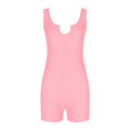 thumbnail image 5 of Wyobmus Women's Lightweight Short Jumpsuits Fashion Tummy Control Athletic Jumpsuit One Piece Sleeveless Skinny Sports Bodysuit Pink, 5 of 6