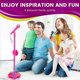 thumbnail image 5 of Kids Microphone With Light Stand Toy, Pink, 5 of 5