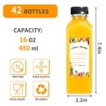 thumbnail image 2 of Botellas de plástico para jugo Moretoes 16 oz/500 ml con tapas x42, 2 of 7