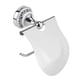 thumbnail image 2 of 1PC Polished Bathroom Toilet Roll Paper Holder Rack Wall Mounted Tissue Cover Silver, 2 of 4