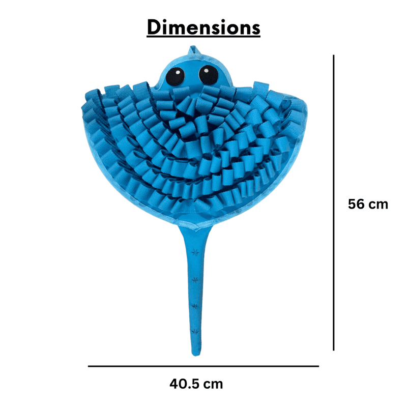LUVMYFIDO Stingray Enrichment Foraging Snuffle Mat for Dogs, Dog Puzzle Toy, Slow Feeder