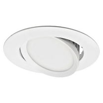 Nicor Lighting DCG421204KWH 565 Lumens LED Recessed Can Gimbal Round Downlight - White
