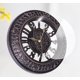 thumbnail image 3 of Reloj de pared redondo CHAO diseño retro Vintage marrón 30,5 cm estilo Shabby chic sin ruido, 3 of 5
