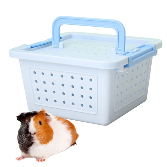 GuineaPigs Travel Cage Hamster Carriers Box Small Animal Ventilable Carry Cage Pet Transportation Carry Case Travel Box