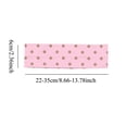 thumbnail image 4 of Elastic Workout Headband with Polka Print for Sweat Wicking Stretchy Hair Yoga Fitness Running and Training, 4 of 5