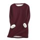 thumbnail image 1 of Sudadera informal de felpa gruesa para mujer, cálida, de terciopelo, con cuello redondo, para el invierno, prenda interior., 1 of 6