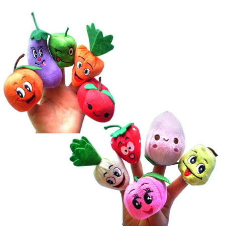 Fruits and vegetables Finger Puppet Plush Child Baby Early Education Toys