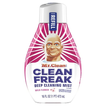 Mr. Clean, Clean Freak Deep Cleaning Mist Multi-Surface Spray, Wild Flower Scent Refill, 1 count, 16 fl oz