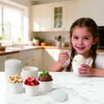 thumbnail image 5 of 4oz (100cups+100lids) Paper Cups with Lids Frozen Dessert Snack Serving Supplies, 5 of 5