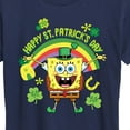 thumbnail image 3 of SpongeBob SquarePants - Spongebob Happy St Patricks Day - Women's Short Sleeve Graphic T-Shirt, 3 of 6
