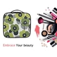 thumbnail image 6 of FORMRS Travel Makeup Bag Large Capacity Train Case Cosmetic Organizer with Adjustable Dividers, Gray Floral, 6 of 8