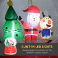 thumbnail image 4 of 5.5FT Christmas Inflatable Crystal Ball, Xmas Blow Up Decoration with LED Lights for Indoor, Outdoor, Yard, Party, 4 of 6