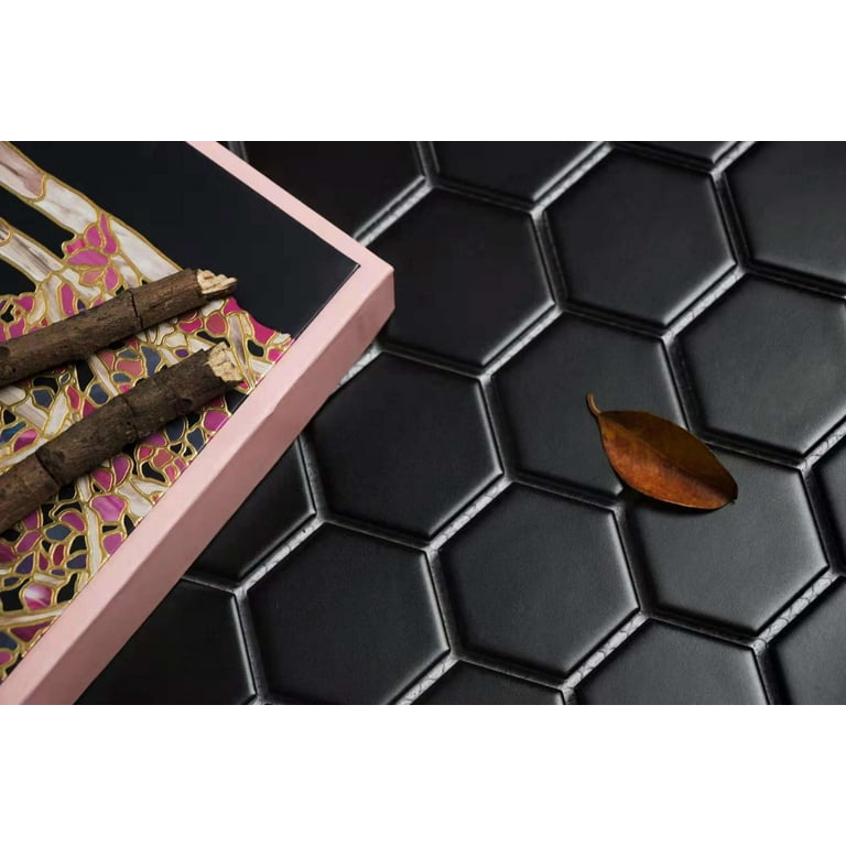 Shop Black Tiles, Hexagon, Subway & More