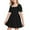 Black454, variant on MEZZALL Summer Girls Chiffon Ruffle Mini Dress Square Neck Short Sleeve Solid Color A-Line Dress Cute Toddler Baby Wear 4-5Y