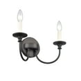 thumbnail image 5 of Atlas Lighting and Home 2-Light Curved Arms Vanity Light - 14" - Matte Black, 5 of 6