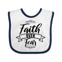 Inktastic Cancer Awareness Faith over Fear Boys or Girls Baby Bib