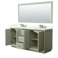 thumbnail image 6 of Wyndham Collection Wcf414172d-Qtz-Us3m70 Strada 72" Free Standing Double Basin Vanity Set, 6 of 7