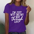 thumbnail image 2 of Birdeem Women Girls Plus Size Print Tees Short Sleeve Round Neck T Shirt Blouse Tops, 2 of 8