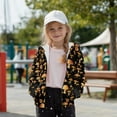 thumbnail image 5 of FKELYI Hooded Sweatshirt for Kids Retro Flower Mushroom Butterfly Print Fleece Lining Hoodies with Pockets Boys Girls Fall Winter Top Jacket, S, 5 of 7