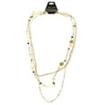 thumbnail image 3 of Mi Amore Long, Layered, Gold-Tone Necklace With Assorted Color Faceted Accents TMN702, 3 of 3