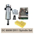 thumbnail image 2 of Air Cooled 0.8kw20000RPM CNC SpindleMotor Kit ER11/ Chuck 800W Spindle Motor + Power Supply Speed Governor For Engraving ,more reliable, 2 of 7