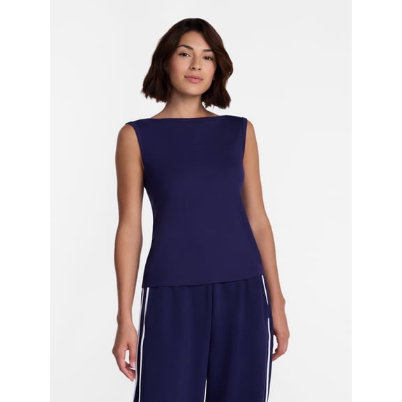 Avia Women's Boatneck Tank Top, Sizes XS-XXXL