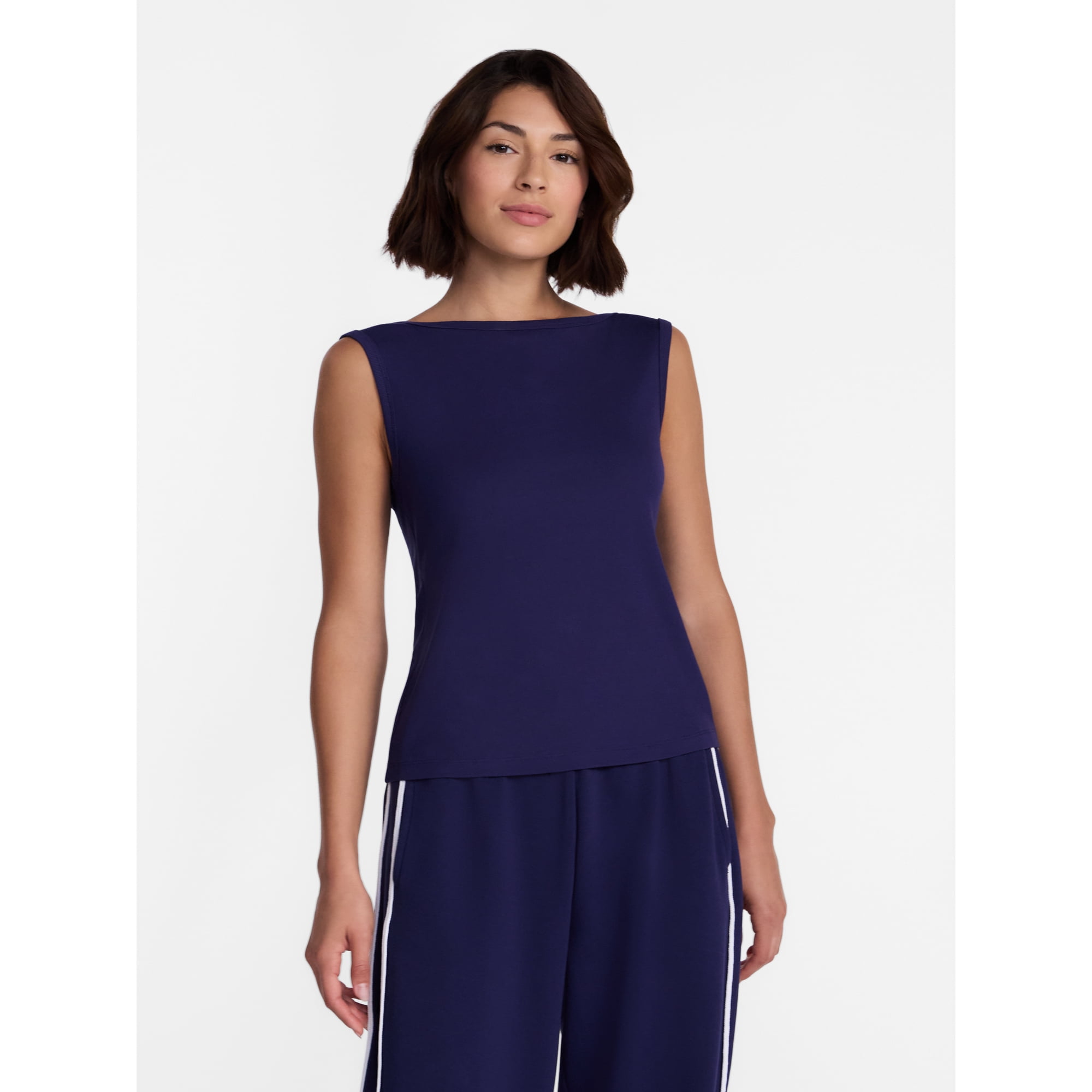 Avia Women's Boatneck Tank Top, Sizes XS-XXXL