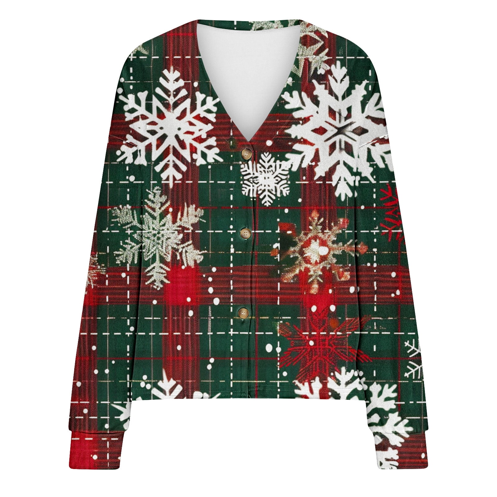 Cardigan Court Femme Motif Flocon De Neige Rouge De Noël, Pull Vintage