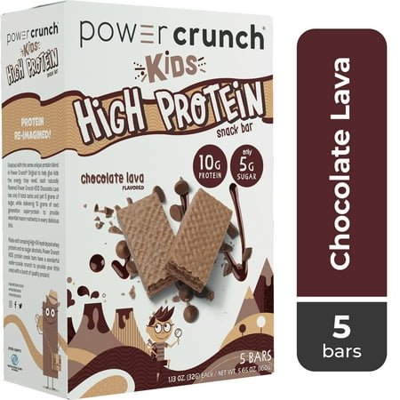 UPC 644225730115 product image for Power Crunch Kids High Protein Snack Bars  Chocolate Lava Flavor  5 Ct Box  1.13 | upcitemdb.com