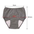thumbnail image 2 of pitrice Soft Men Incontinence Underwear Urine for Sleeping Long Time Driving Adult Light Grey LL, 2 of 9