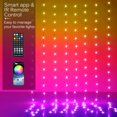thumbnail image 2 of Luces LED de cortina KepStars 3 x 3 m 300 RGB que cambian de color, 2 of 6