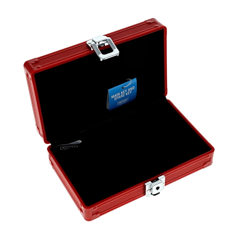 Vaultz Locking Pencil Box Sharks Box with Key Lock for Elementary